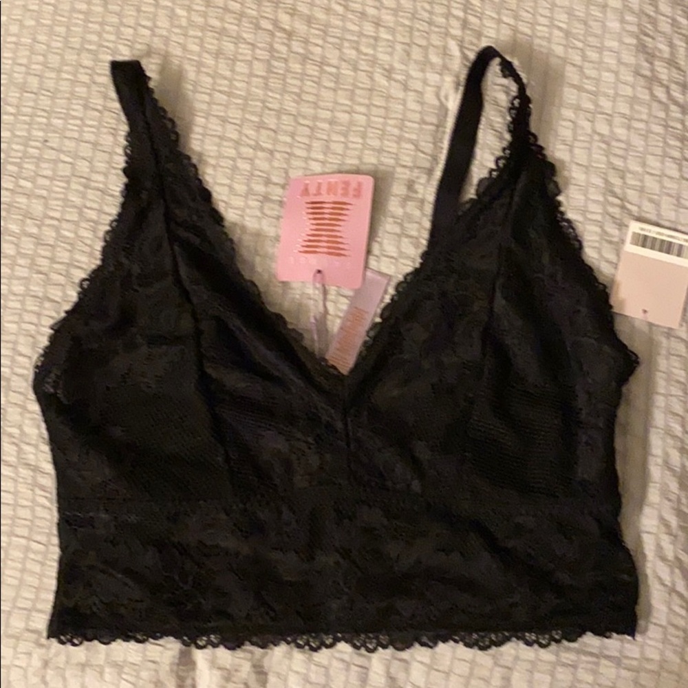 Savage x Fenty 1x Black Adjuatable Bralette